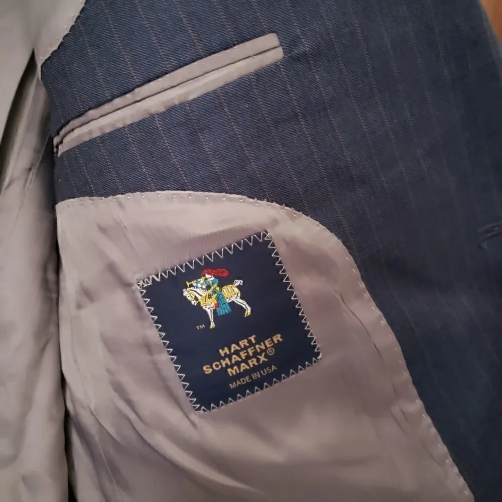Hart Schaffner Marx Blazer 41R Stripes